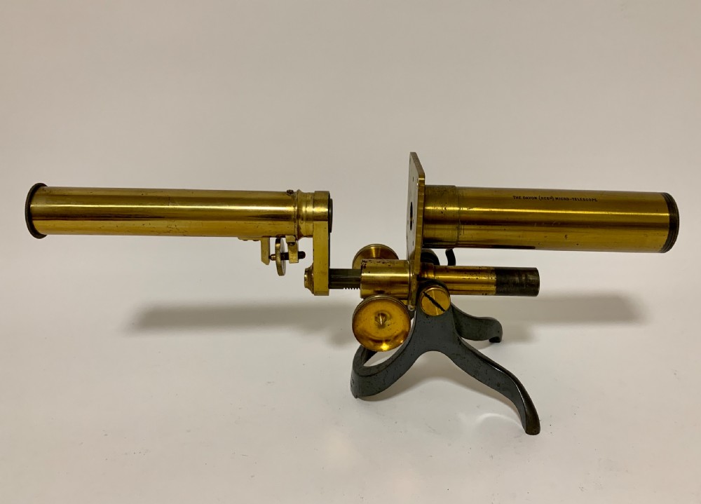 Rare Antique Microscope The Davon Micro-Telescope View XVIII