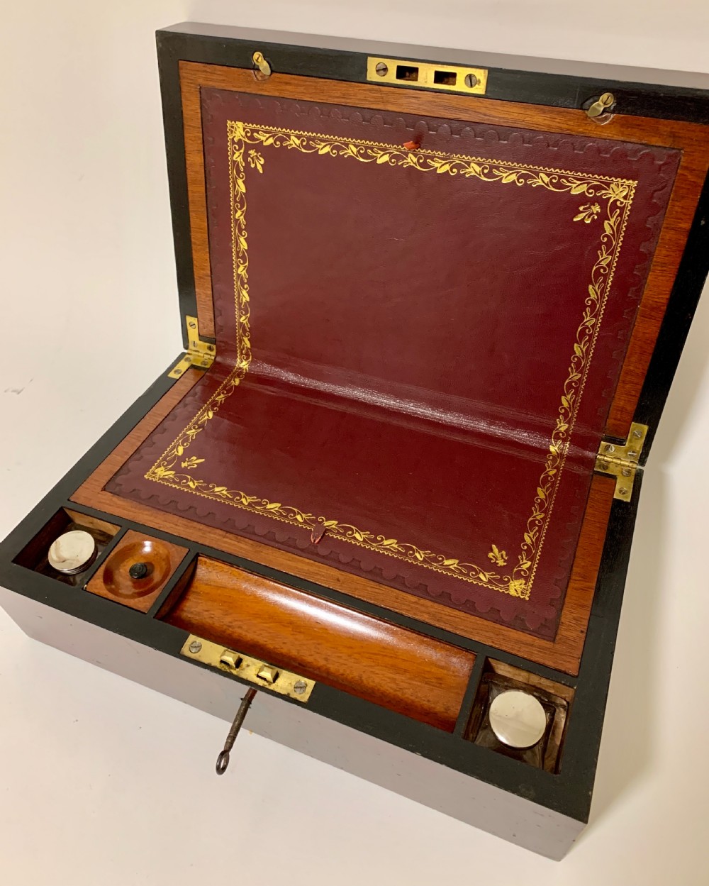 Antique Victorian Mahogany Writing Slope  View II