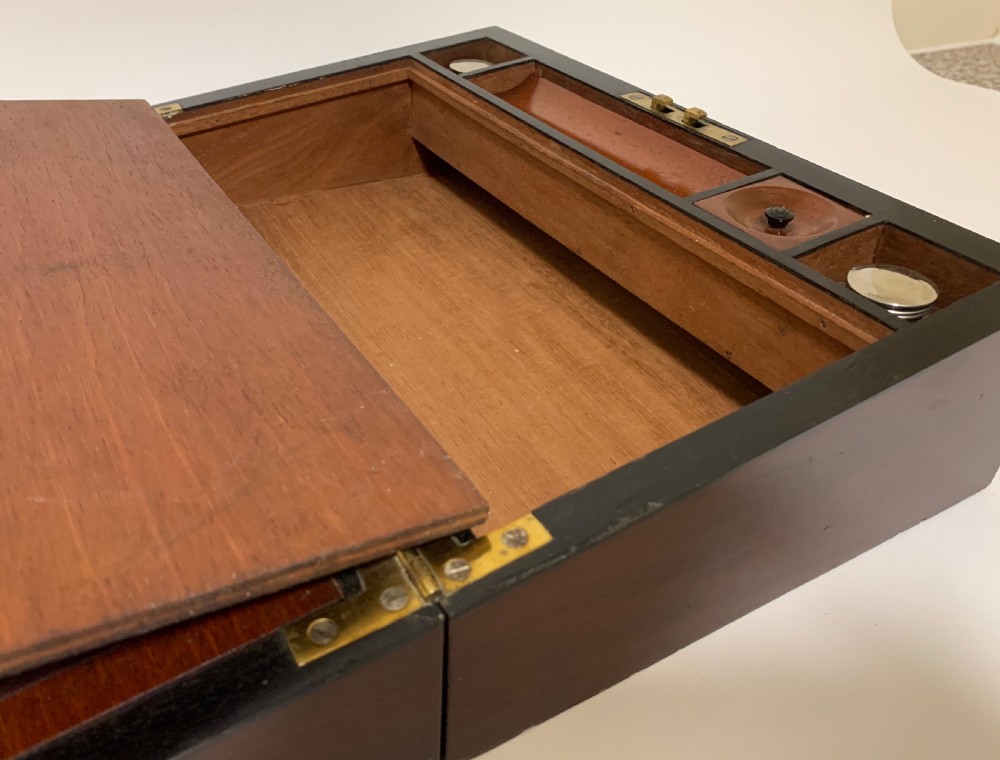 Antique Victorian Mahogany Writing Slope  View X