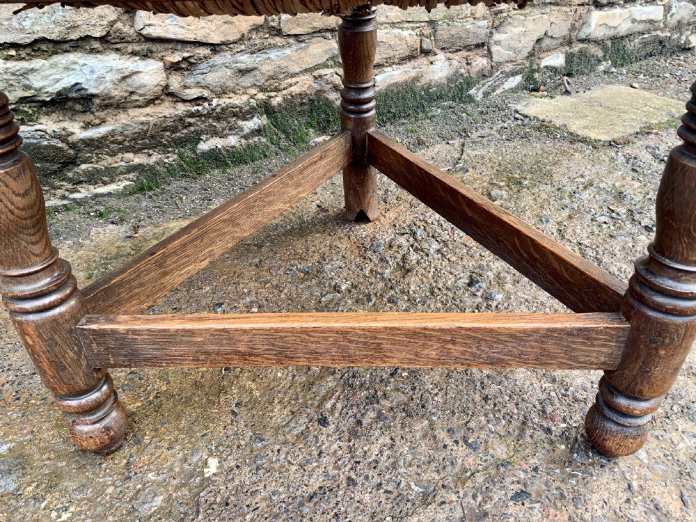 Antique Oak Turners Corner Chair View VII