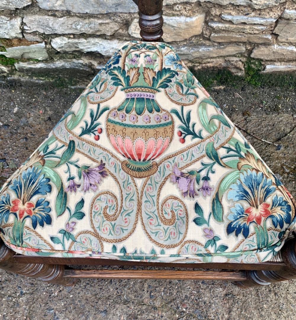 Antique Oak Turners Corner Chair View XII