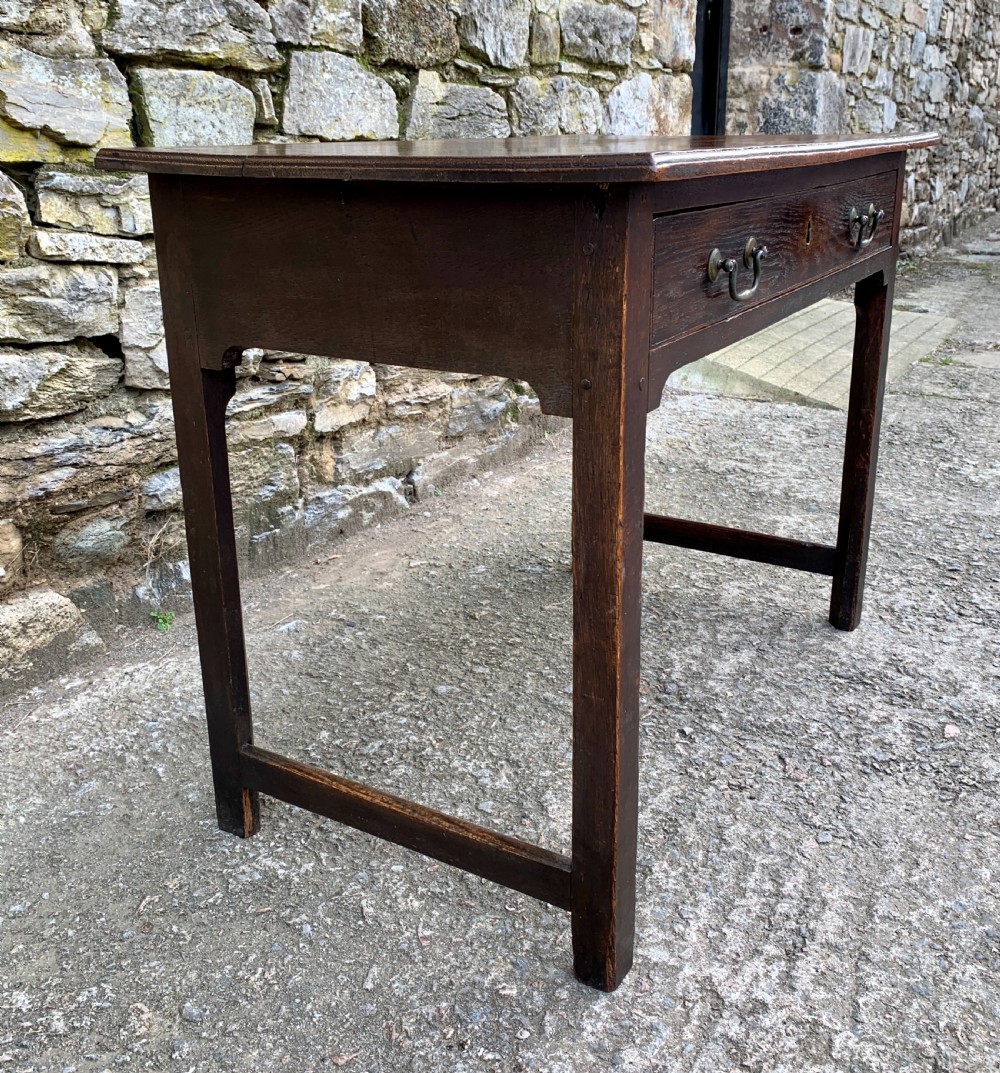 Antique Georgian Oak Side Table View V