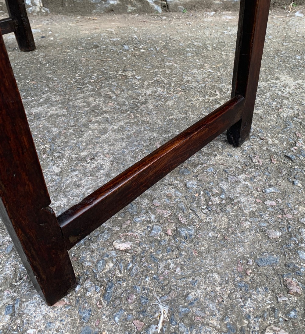 Antique Georgian Oak Side Table View VIII