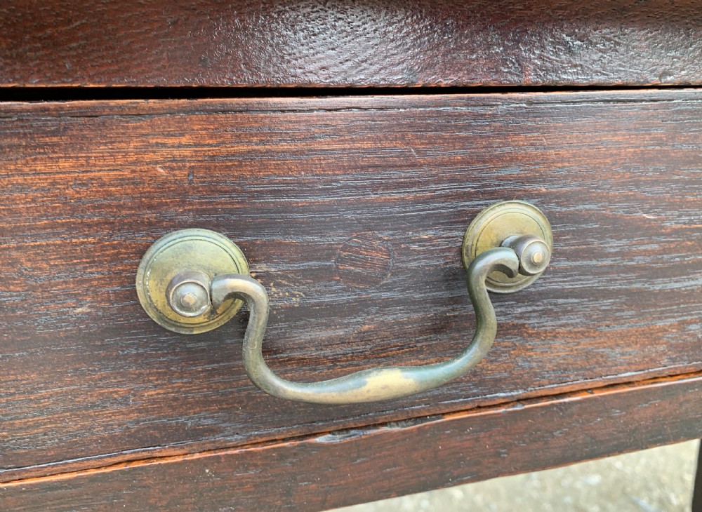Antique Georgian Oak Side Table View XV