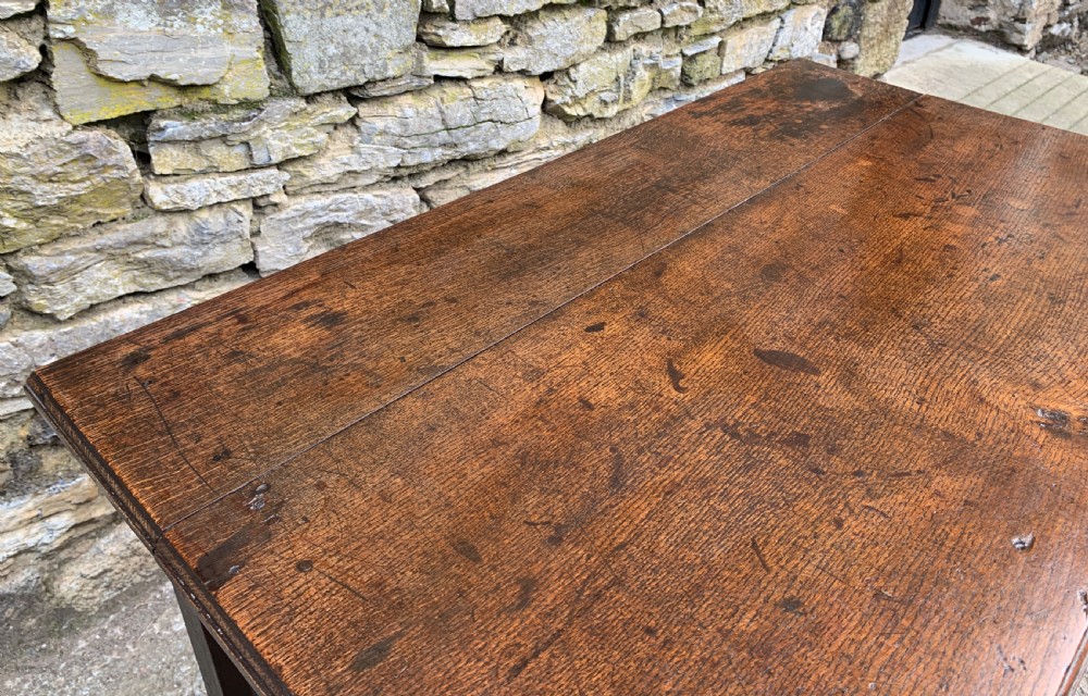 Antique Georgian Oak Side Table View XVI