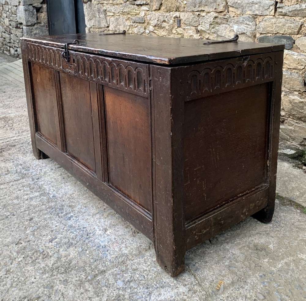 Antique Oak Coffer View VI