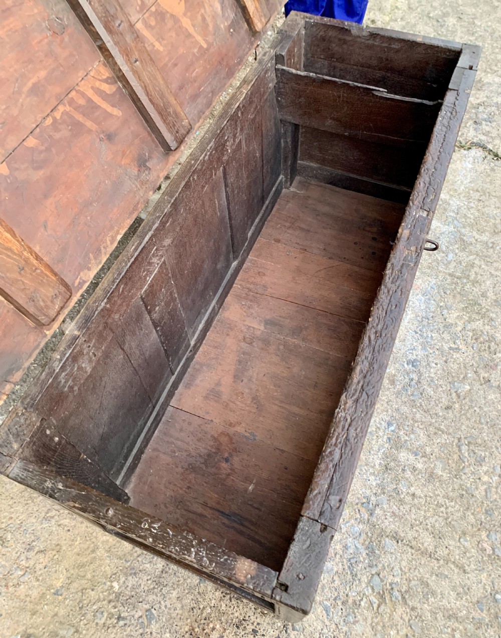 Antique Oak Coffer View XI
