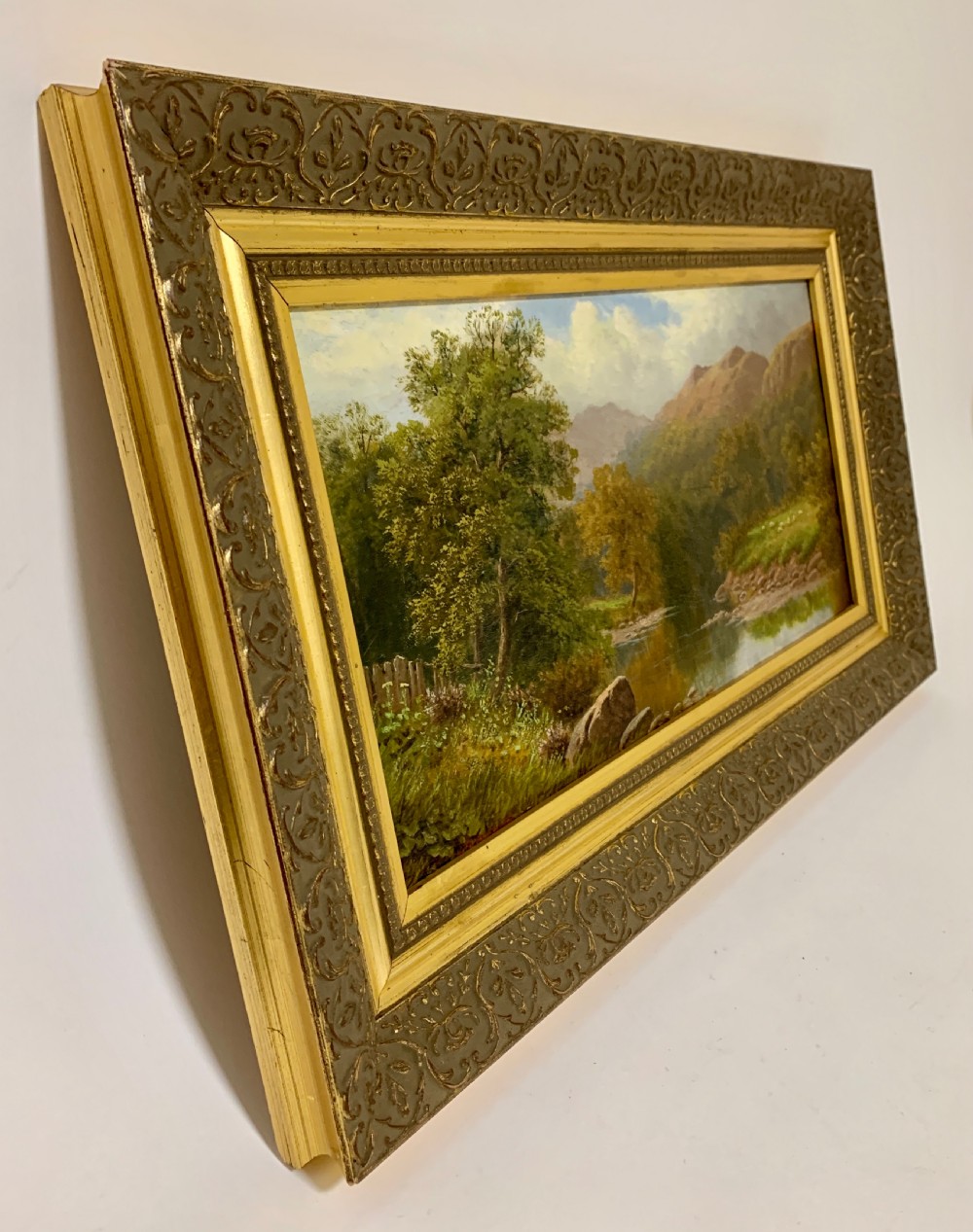 Antique Oil on Canvas of a Countryside Scene View III
