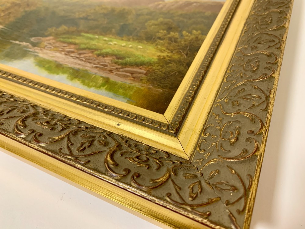 Antique Oil on Canvas of a Countryside Scene View IX