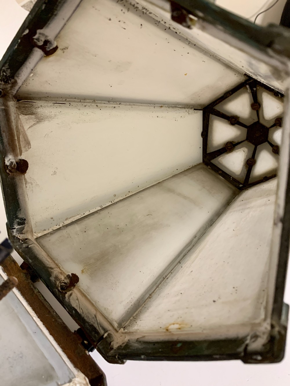 Antique REVO Tipton Hanging Lantern on Bracket View VII