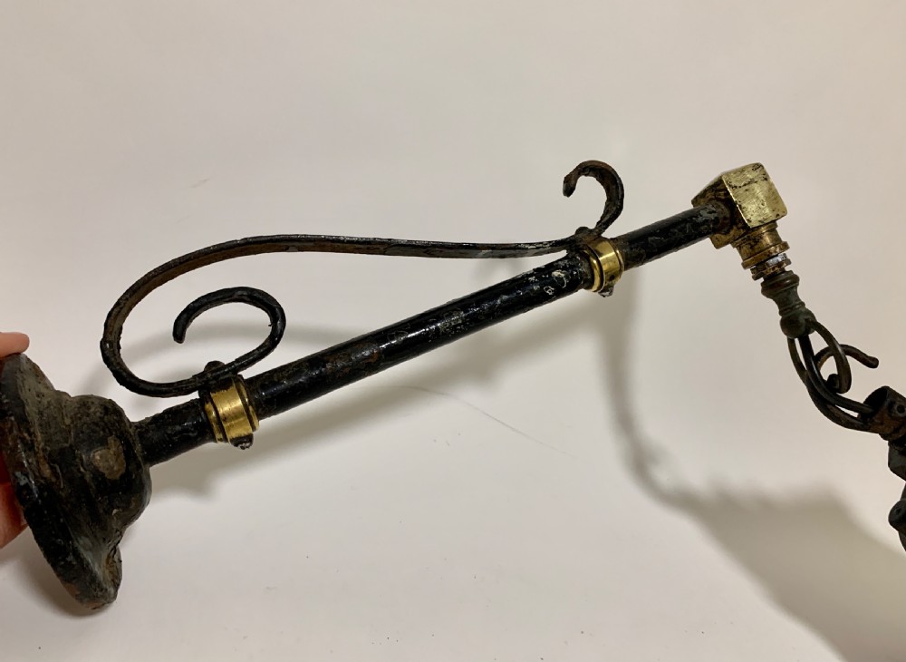 Antique REVO Tipton Hanging Lantern on Bracket View XIV