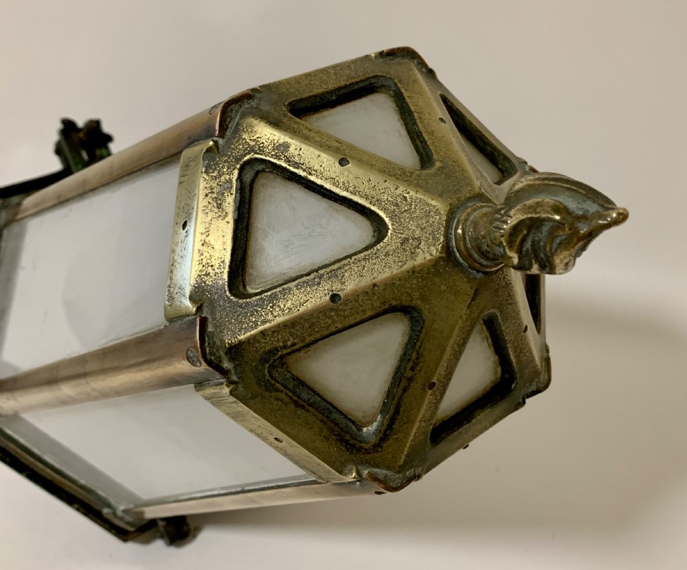 Antique REVO Tipton Hanging Lantern on Bracket View XVII