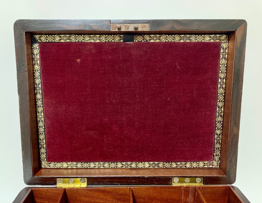 Antique Rosewood Jewellery Box View IX