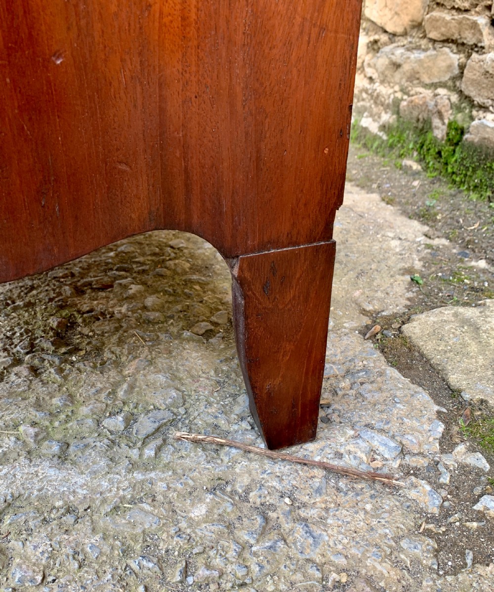 Regency Mahogany Bow Front Chest of Drawers View XVI