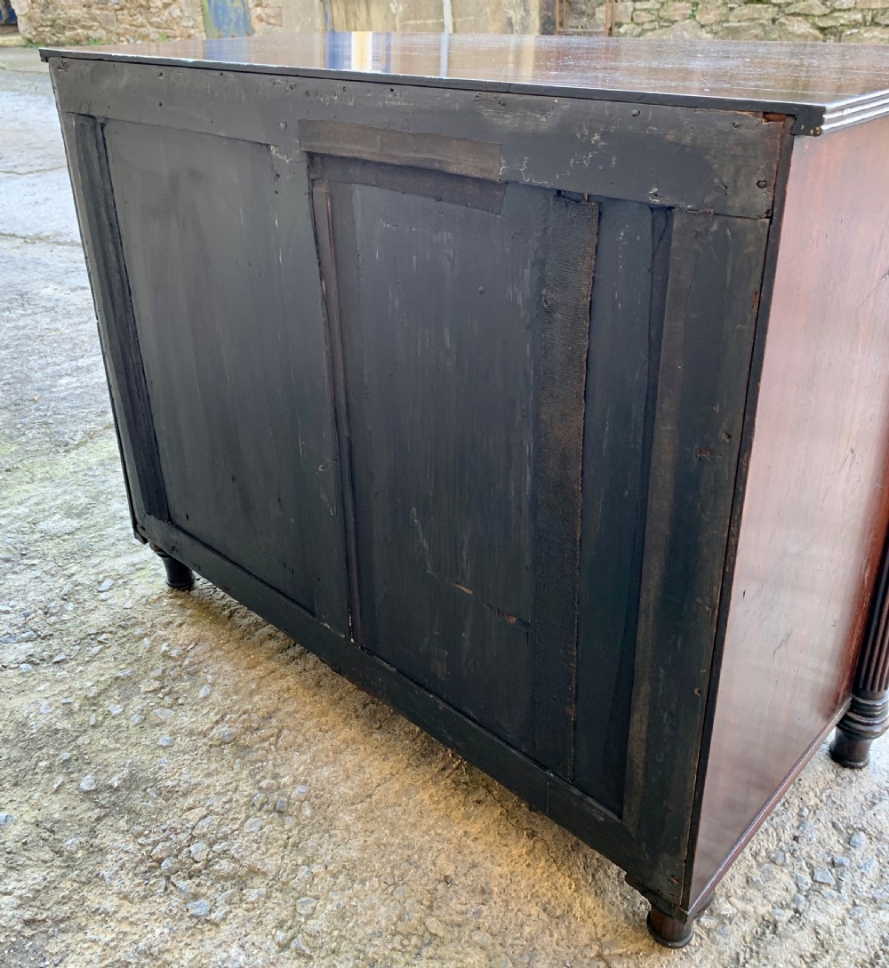 Regency Mahogany Bow Front Chest of Drawers View VII