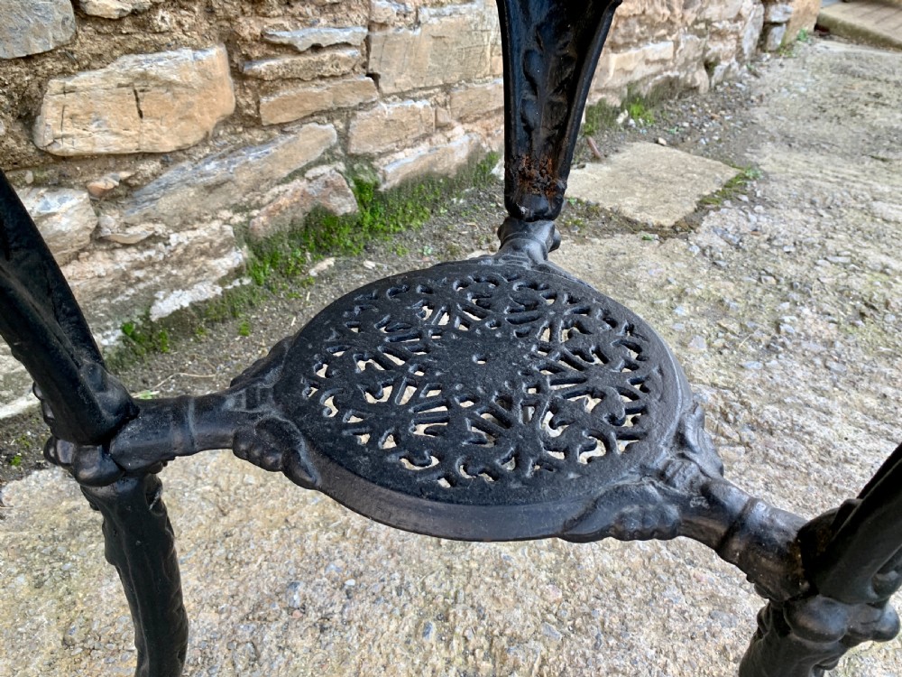 Antique Britannia Cast Iron Pub Table View X