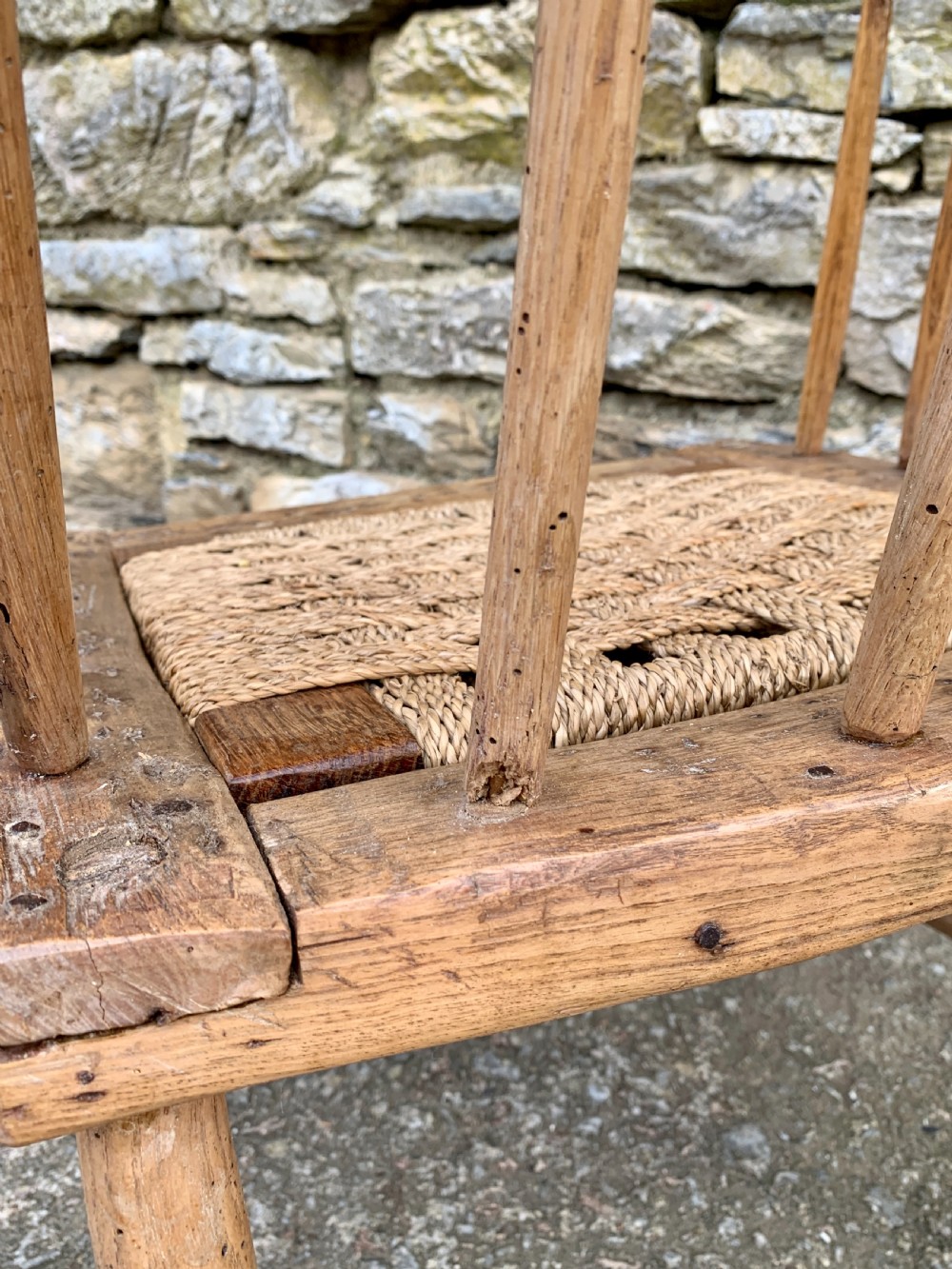 Antique Primitive Westcountry Stick Back Windsor Chair View VIII