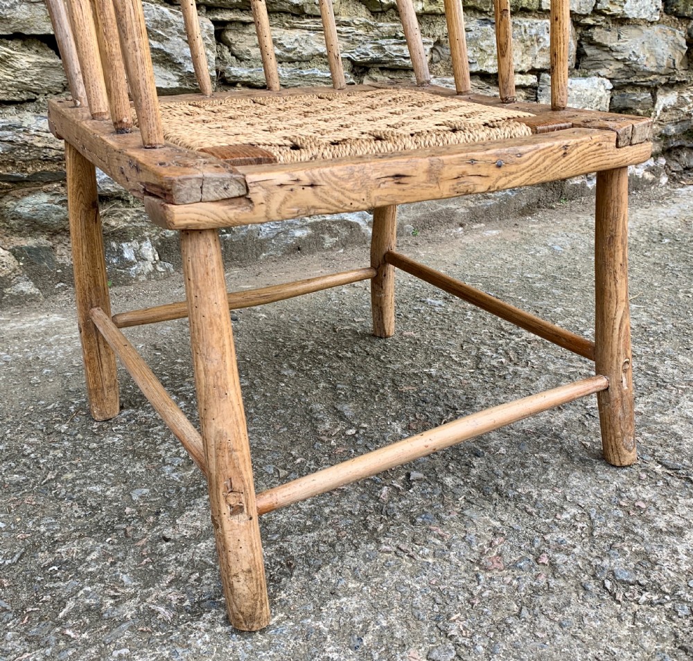Antique Primitive Westcountry Stick Back Windsor Chair View X
