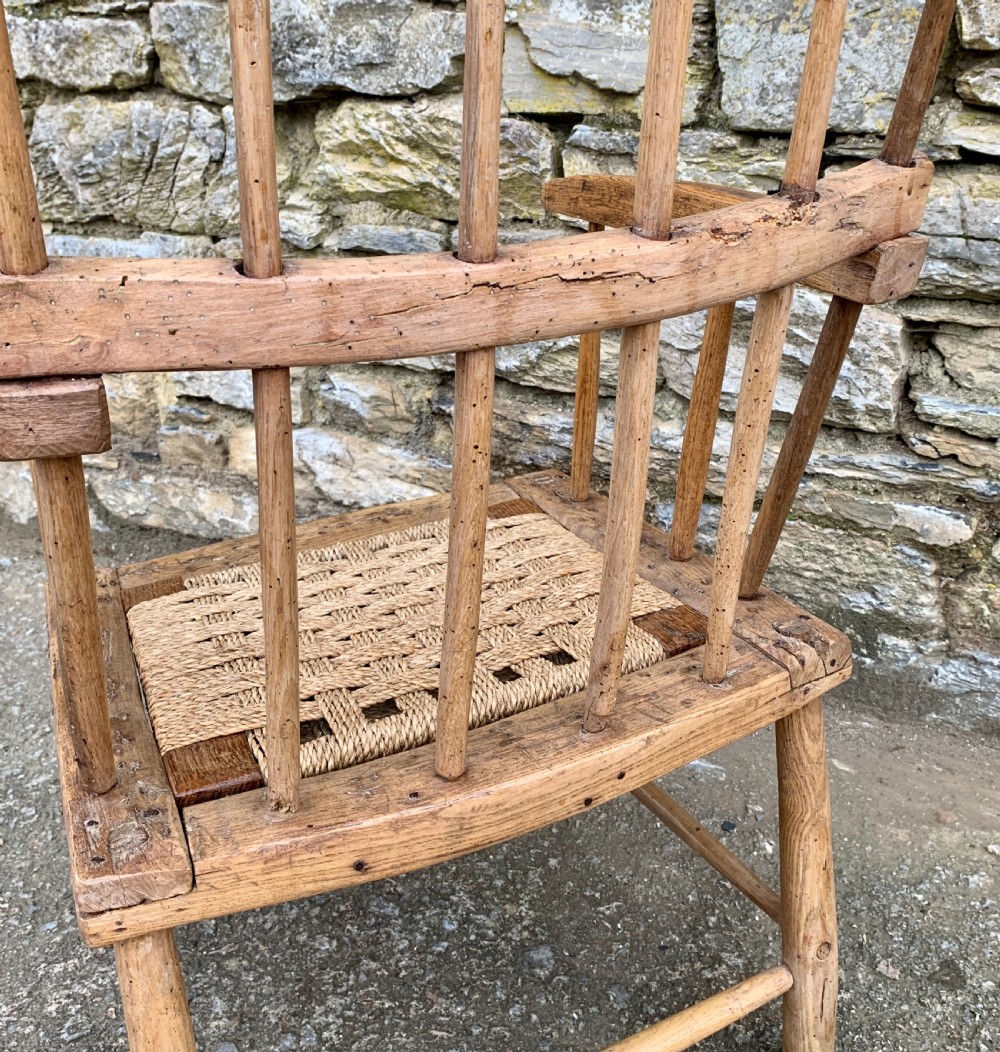 Antique Primitive Westcountry Stick Back Windsor Chair View XVI