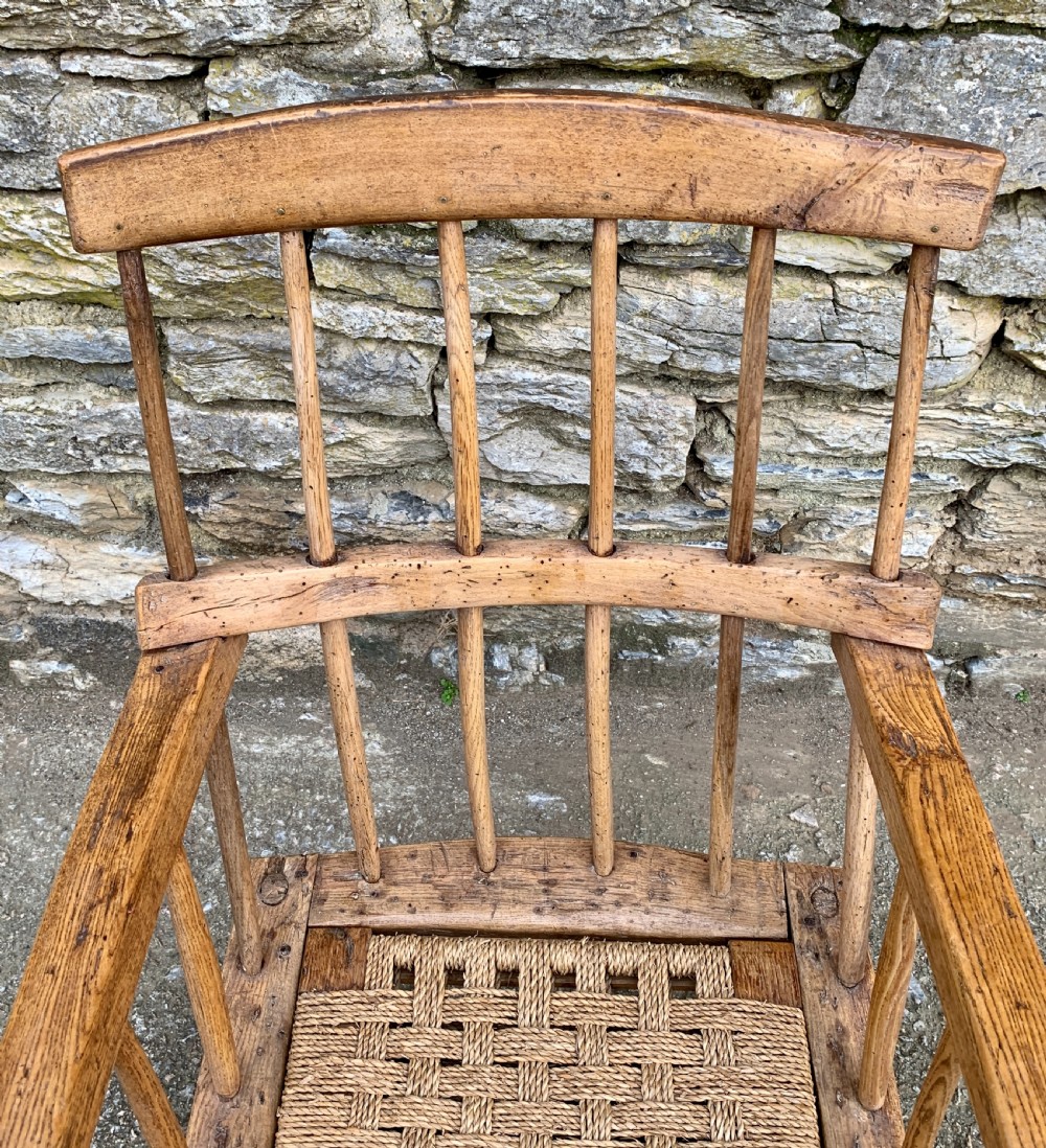 Antique Primitive Westcountry Stick Back Windsor Chair View XVII