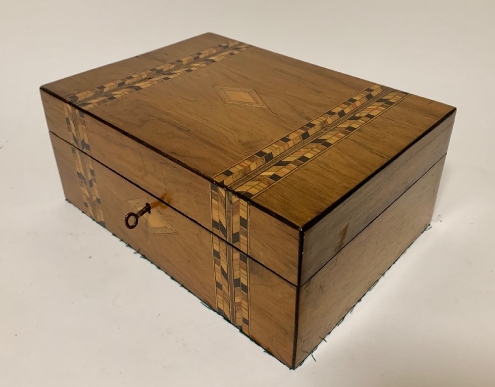 Antique Tunbridge Ware Jewellery Box View IV