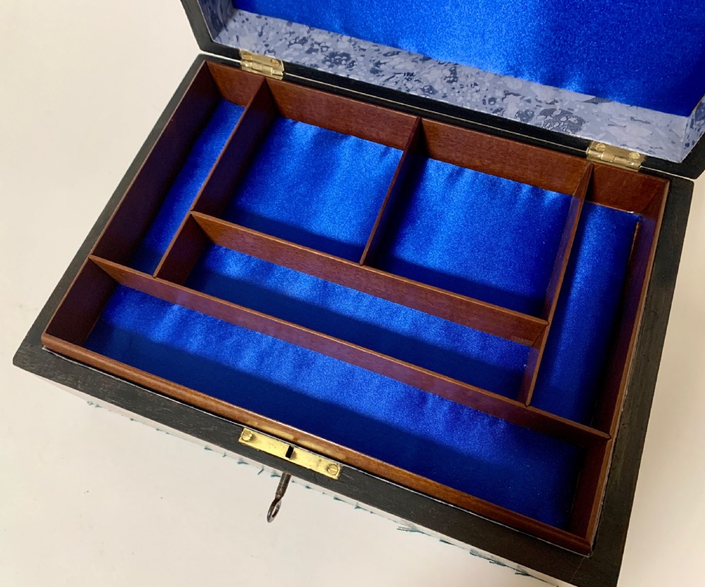 Antique Tunbridge Ware Jewellery Box View VI