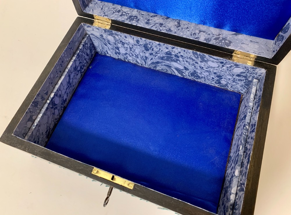Antique Tunbridge Ware Jewellery Box View IX