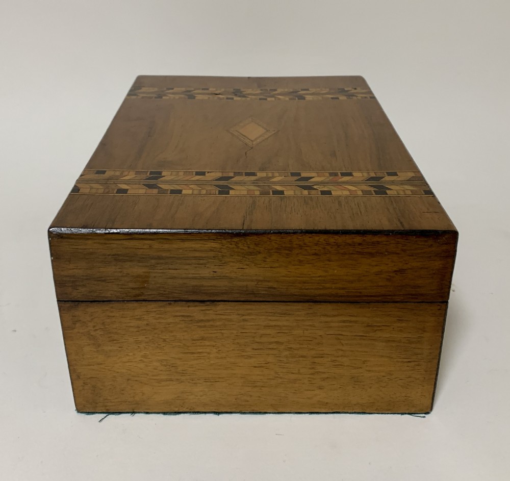 Antique Tunbridge Ware Jewellery Box View X