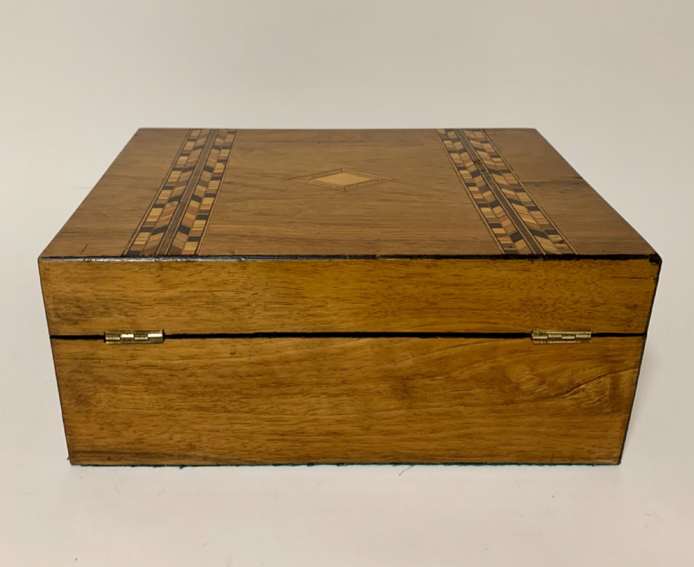 Antique Tunbridge Ware Jewellery Box View XI