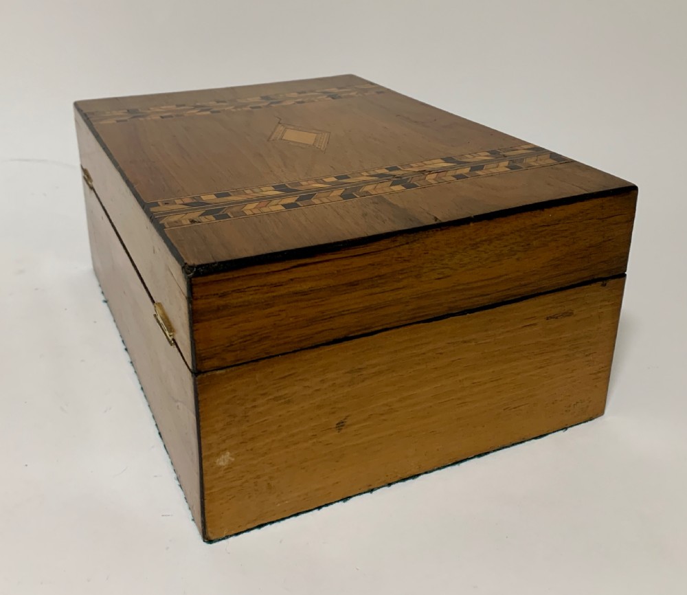 Antique Tunbridge Ware Jewellery Box View XII