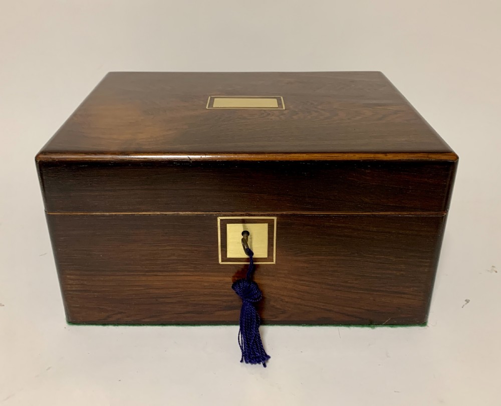 Antique Fitted Rosewood Jewellery Box View II