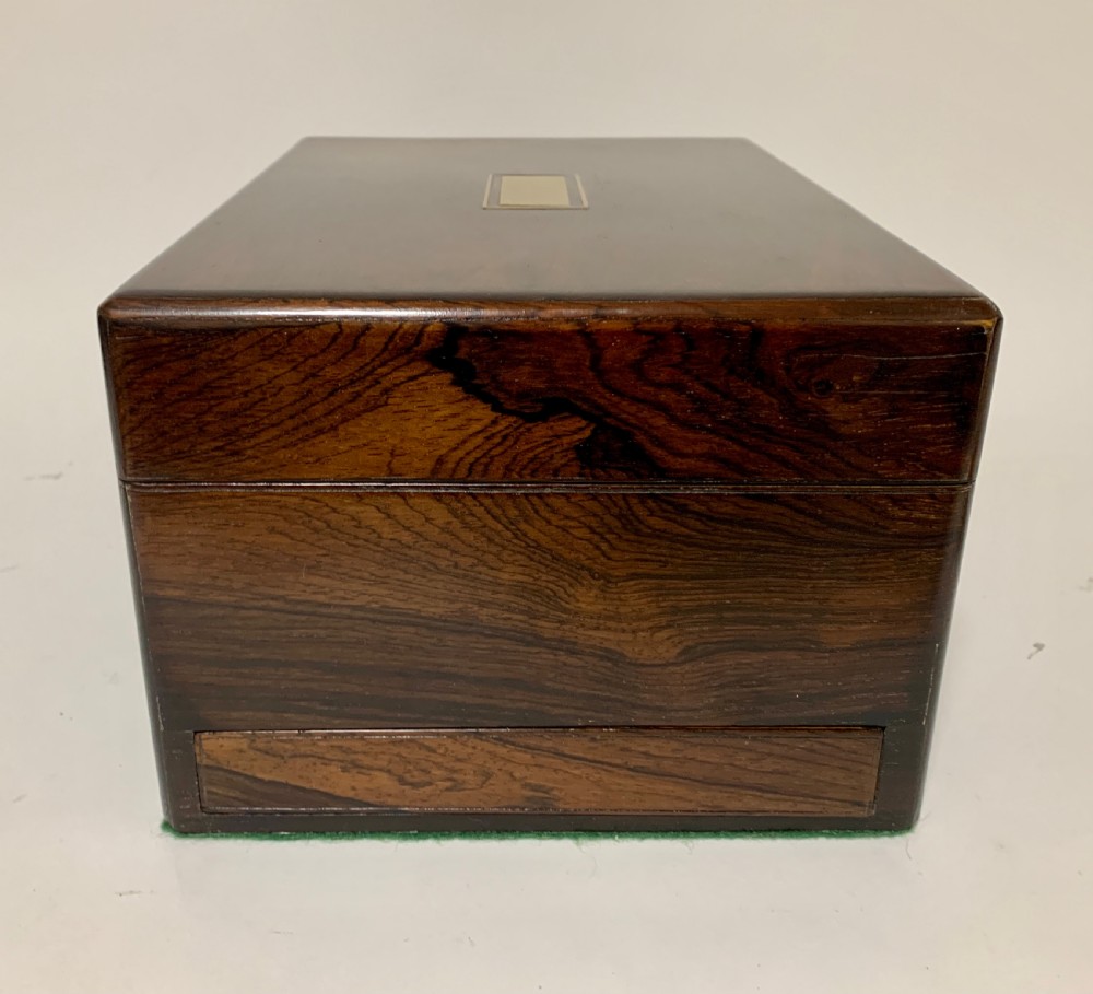 Antique Fitted Rosewood Jewellery Box View V