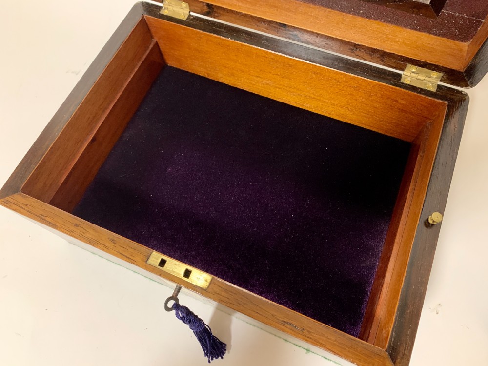 Antique Fitted Rosewood Jewellery Box View VIII