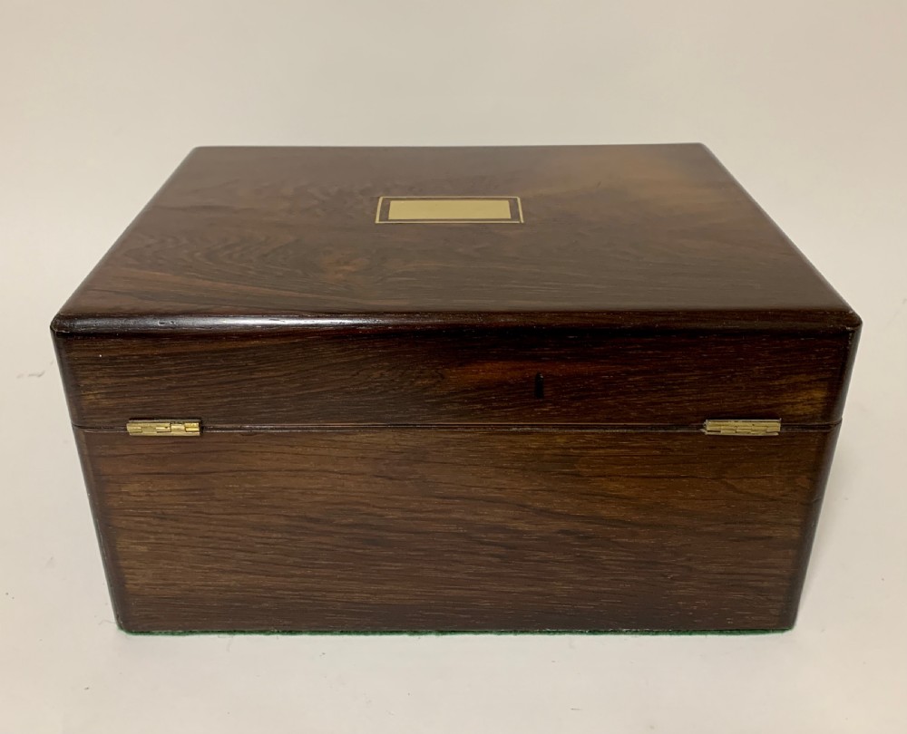 Antique Fitted Rosewood Jewellery Box View XI