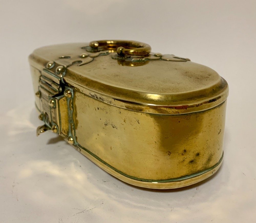 Antique Eastern Brass Dowry Box View VI