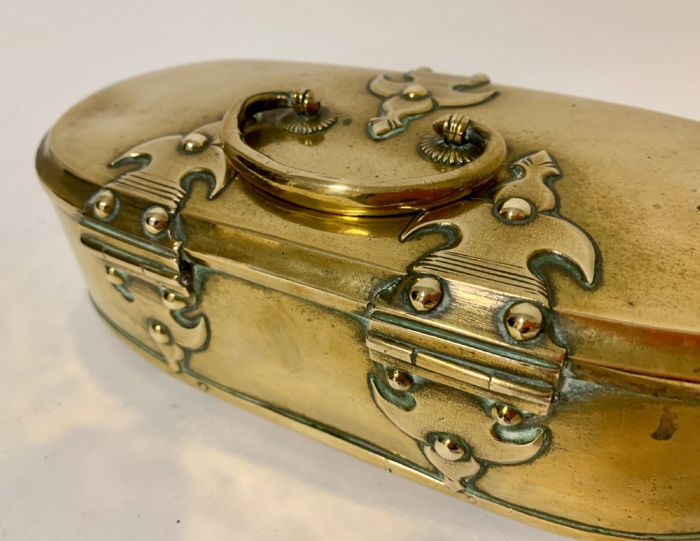 Antique Eastern Brass Dowry Box View VII