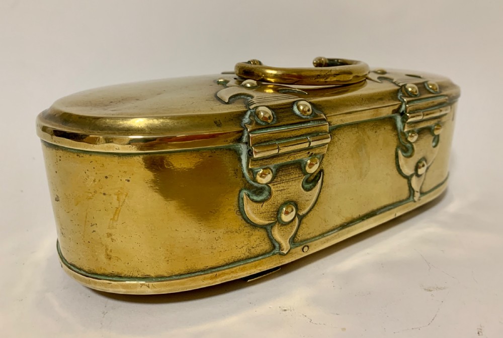 Antique Eastern Brass Dowry Box View VIII