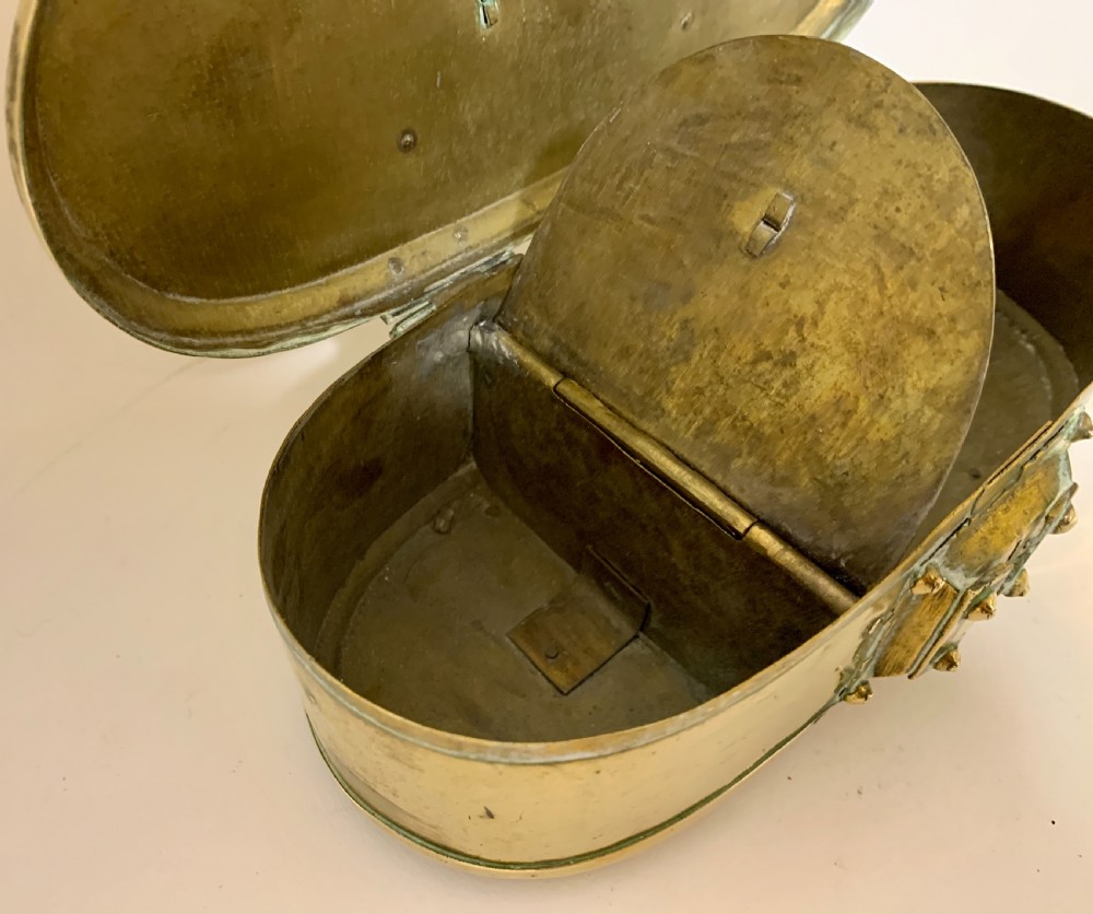 Antique Eastern Brass Dowry Box View IX