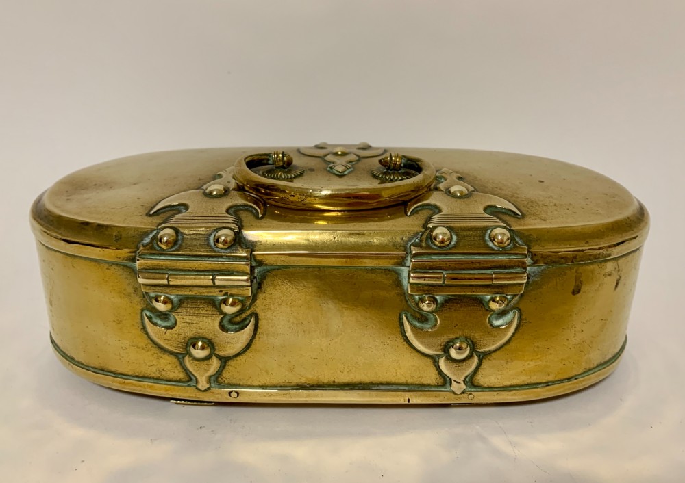 Antique Eastern Brass Dowry Box View XI