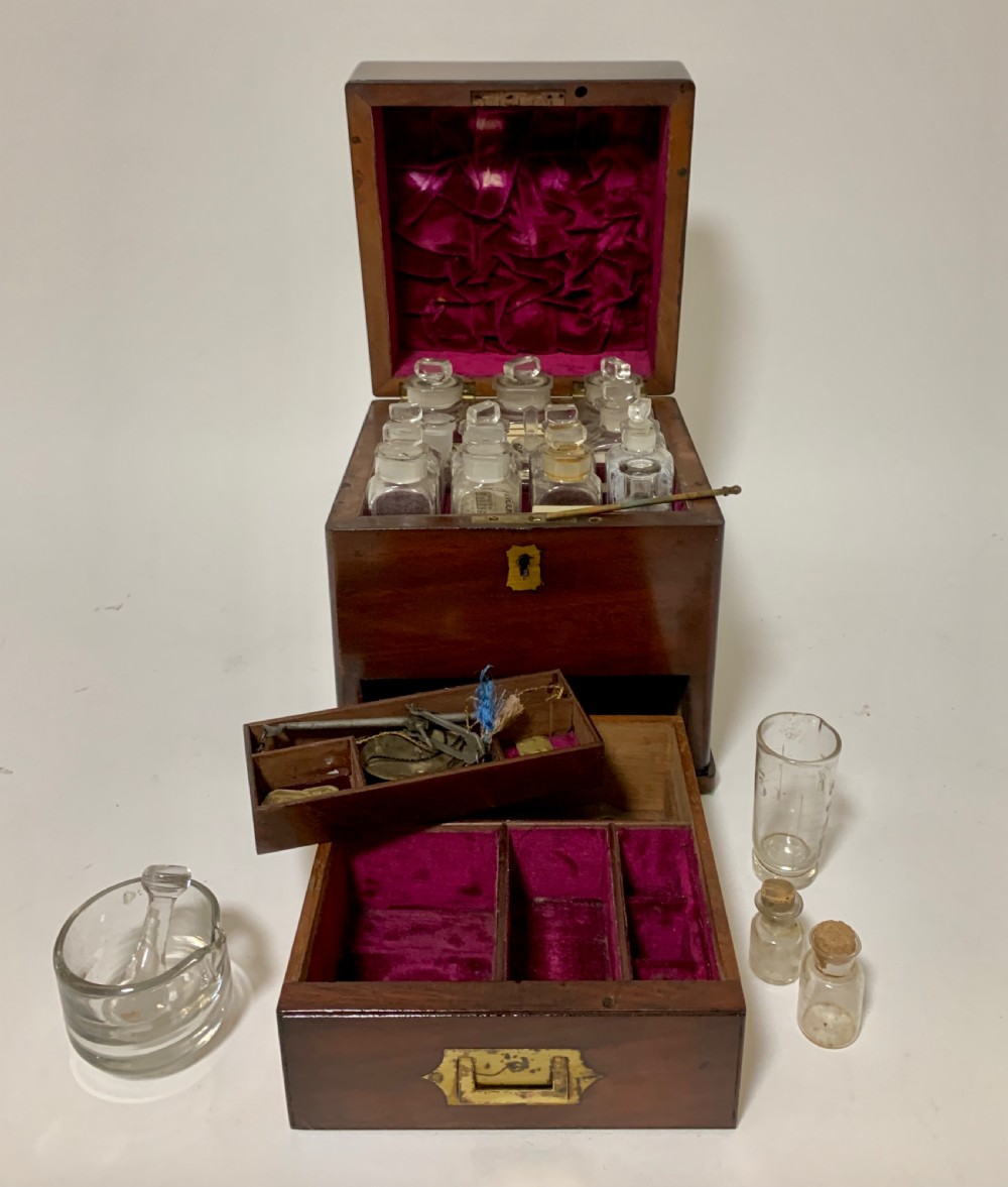 Antique Apothecary Cabinet Box