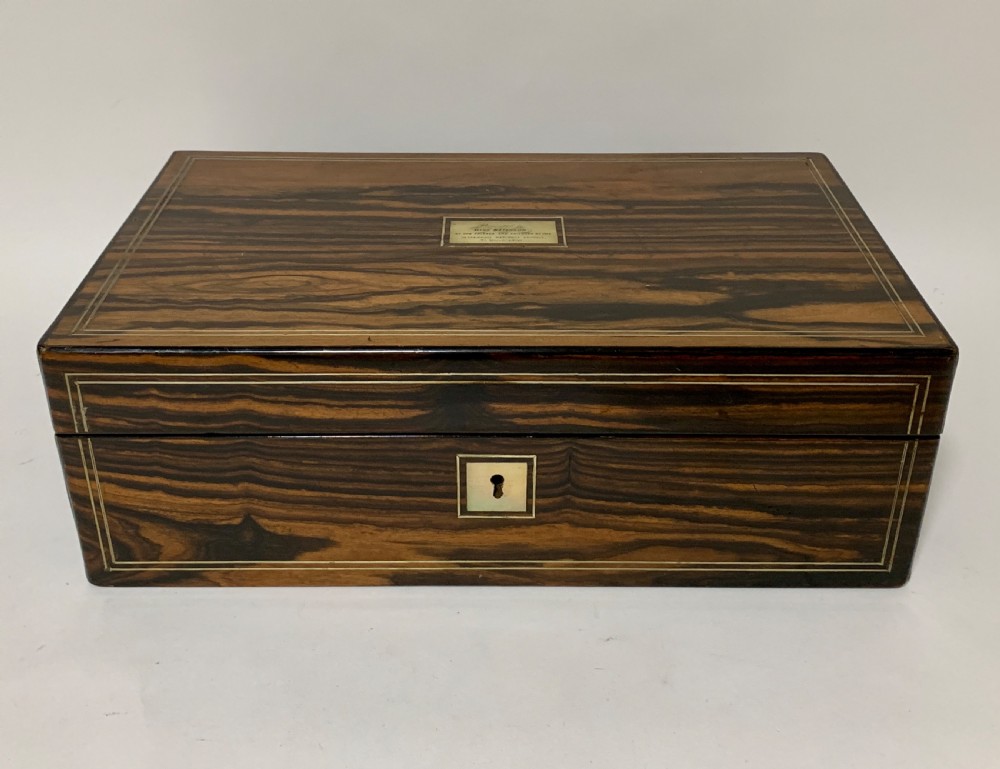 Victorian Coromandel Writing Slope Box View II