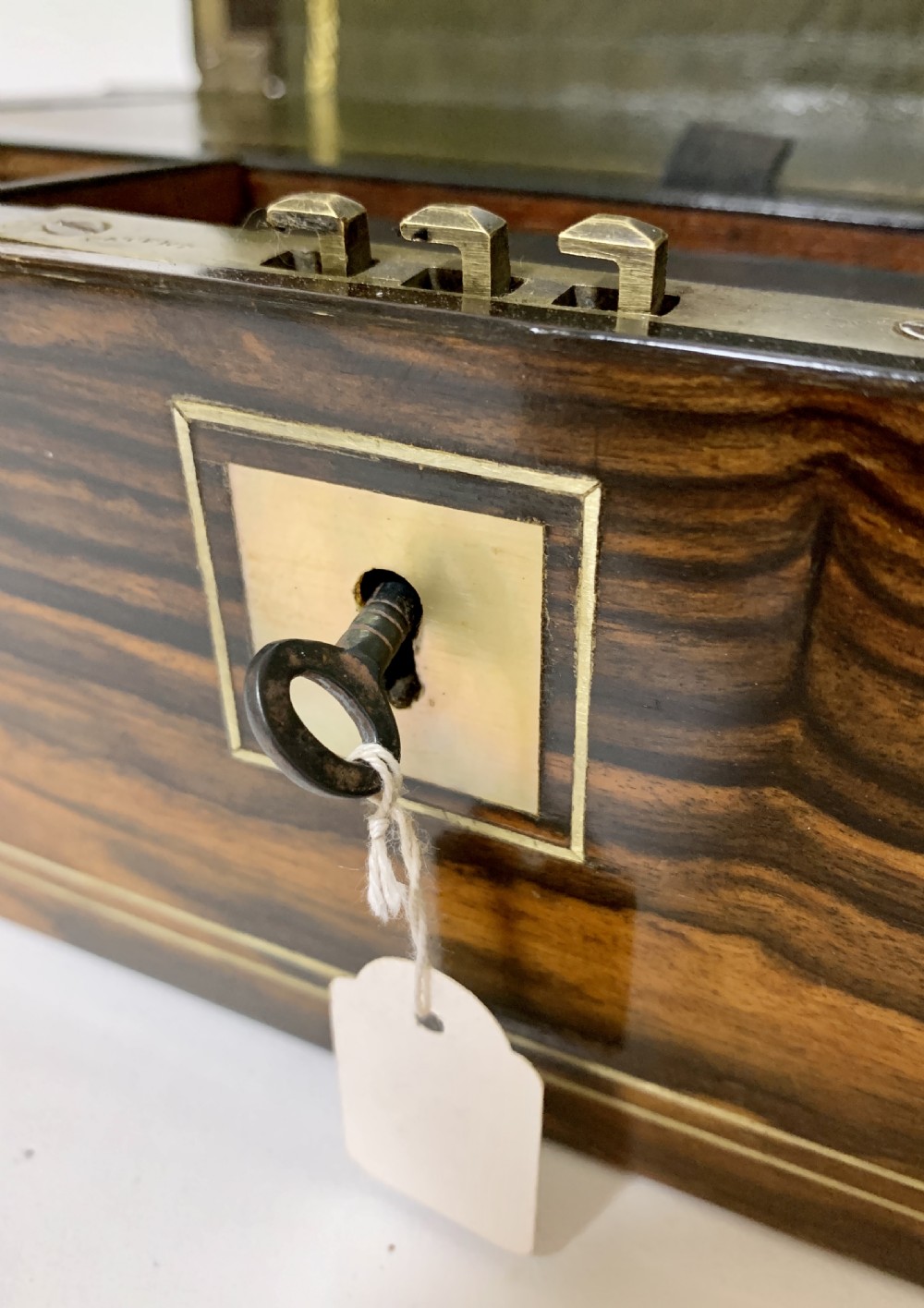 Victorian Coromandel Writing Slope Box View XVII