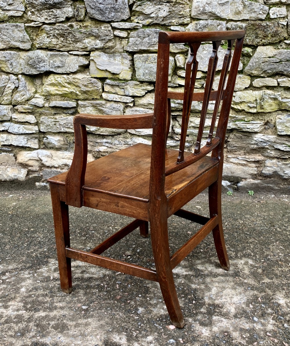 Antique Country Oak Armchair  View VI