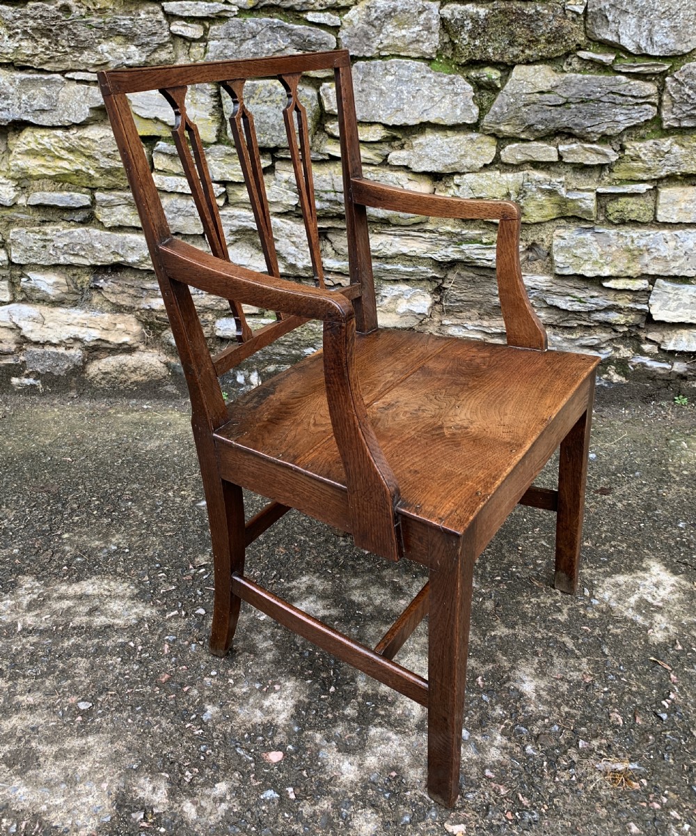Antique Country Oak Armchair  View VII