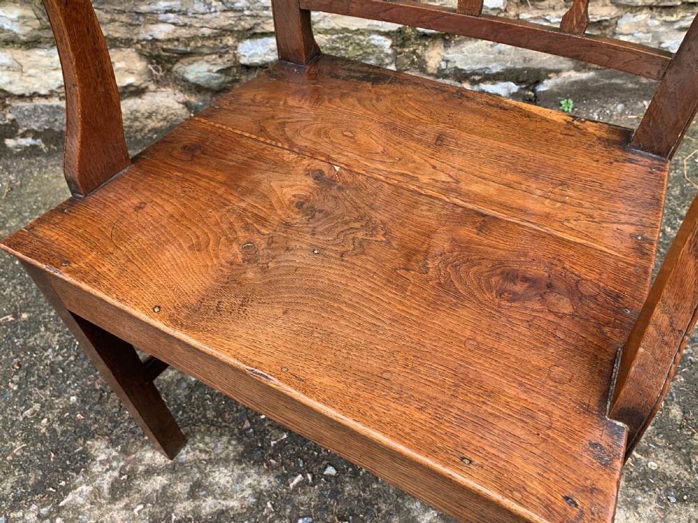 Antique Country Oak Armchair  View IX