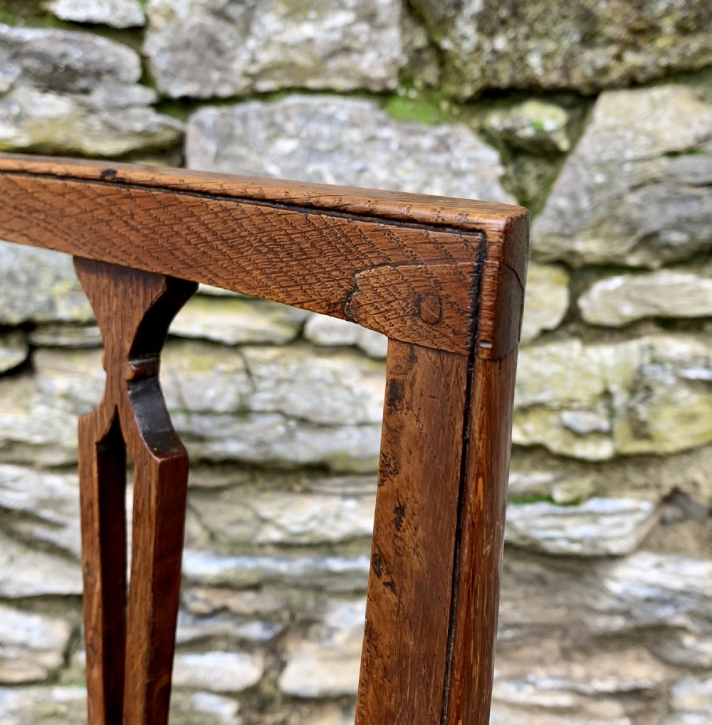 Antique Country Oak Armchair  View X