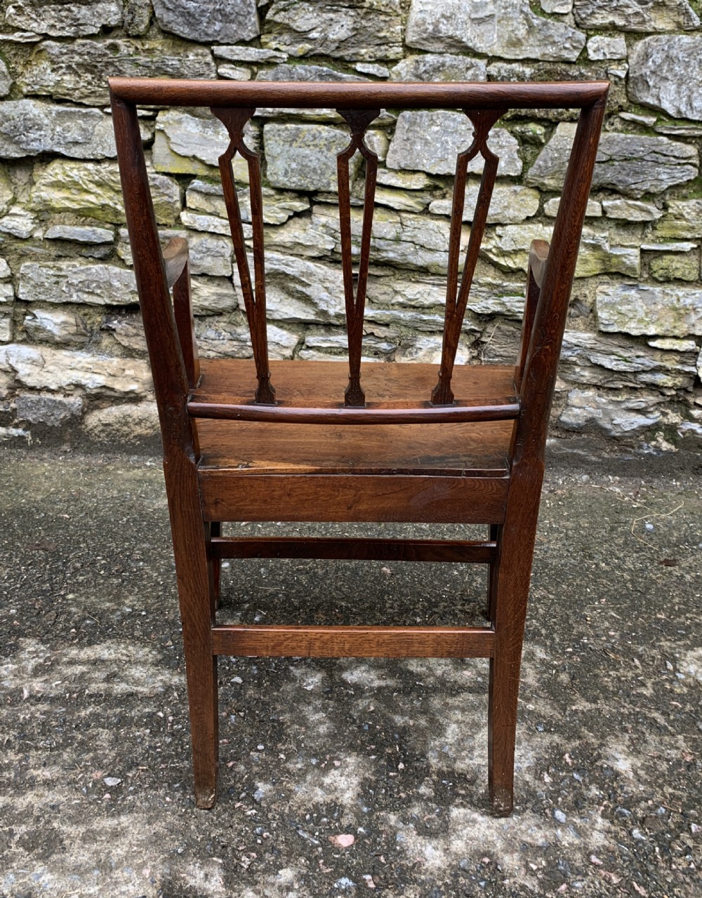 Antique Country Oak Armchair  View XII