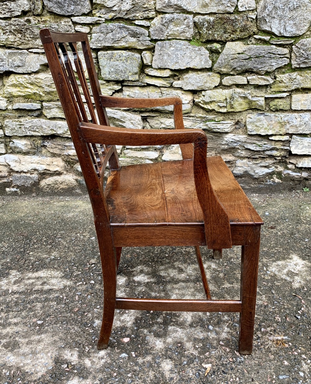 Antique Country Oak Armchair  View XIII