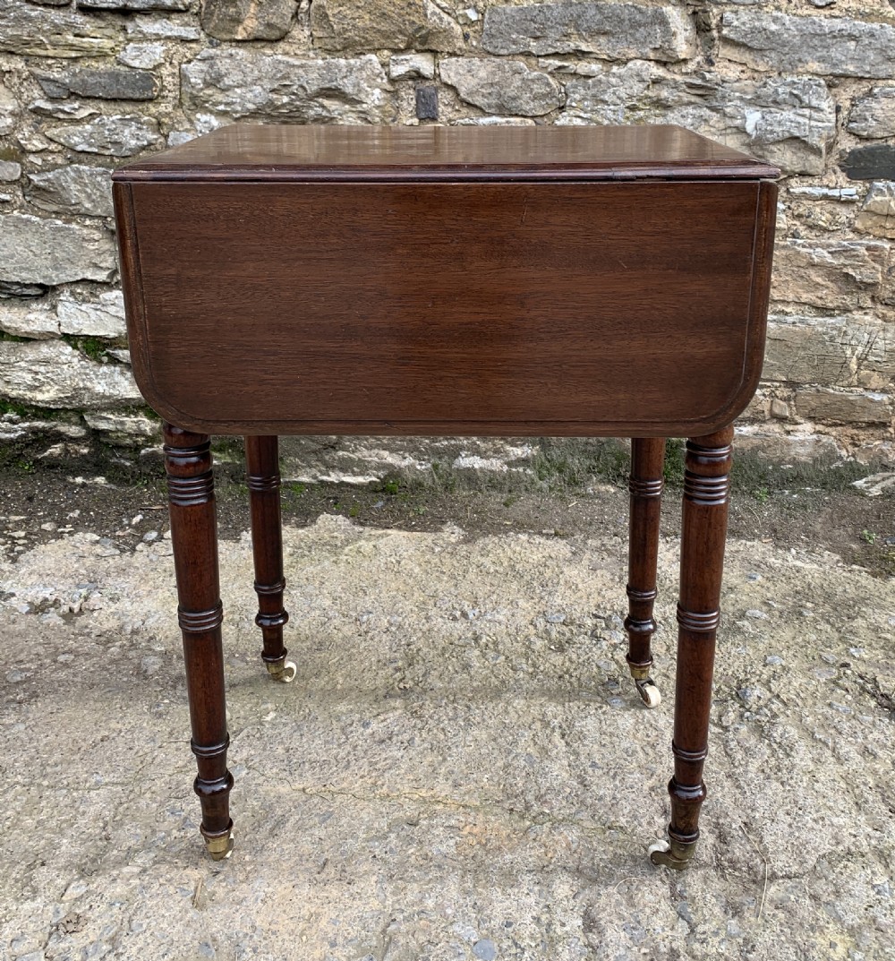 Victorian Mahogany Drop Flap Work Table View III