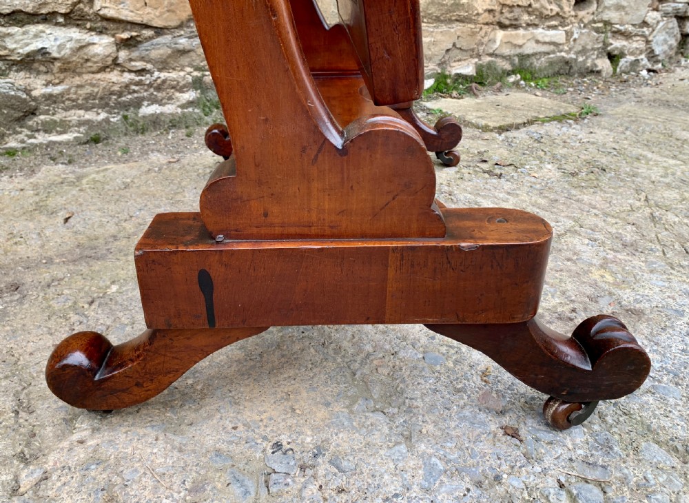Victorian Mahogany Cheval Mirror View IX